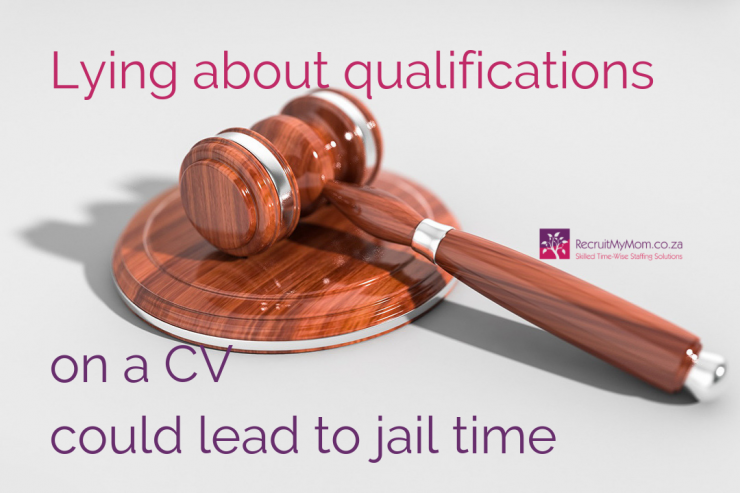 Lying about qualifications on a CV could lead to jail time